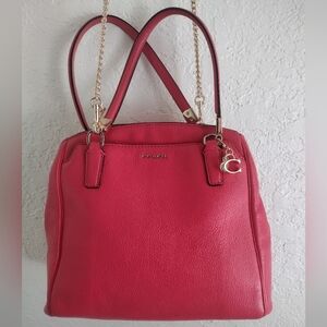 Coach Madison Leather Minetta Crossbody Bag Love Red UPDATED